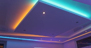 Натяжной потолок с подсветкой Беслан, цена от 2088 руб.